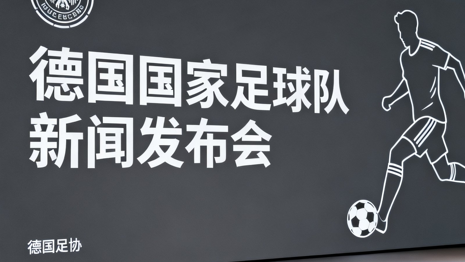 德国队主教练新闻发布会背景板