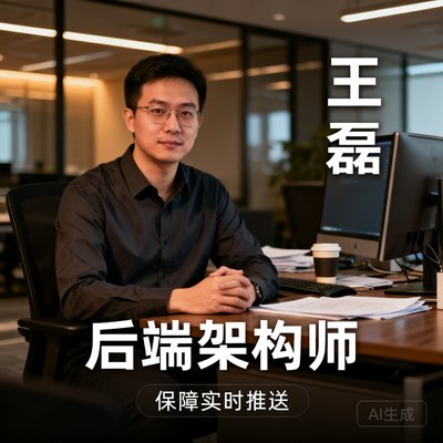 王磊,后端架构师,保障实时推送